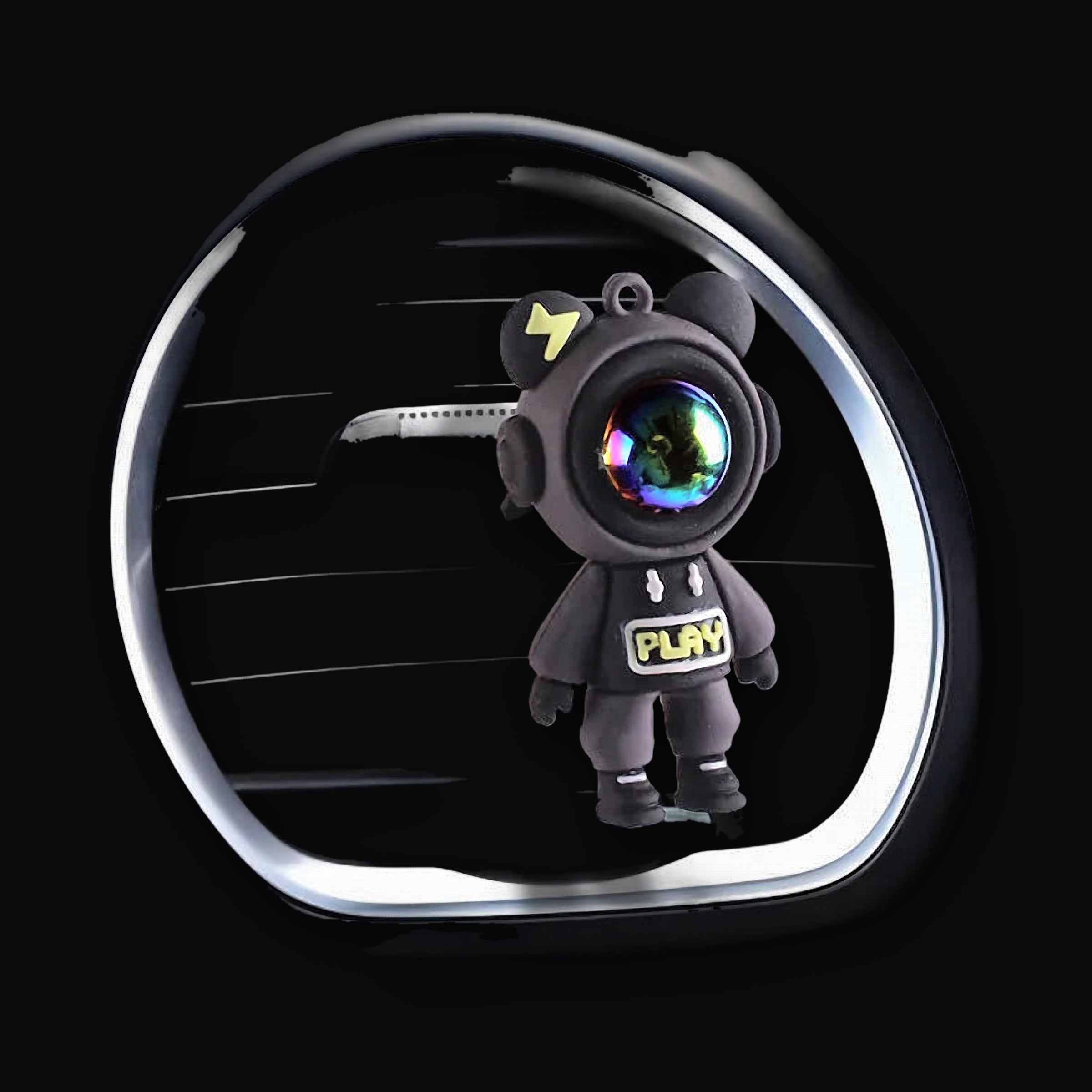 Black astronaut vent clip
