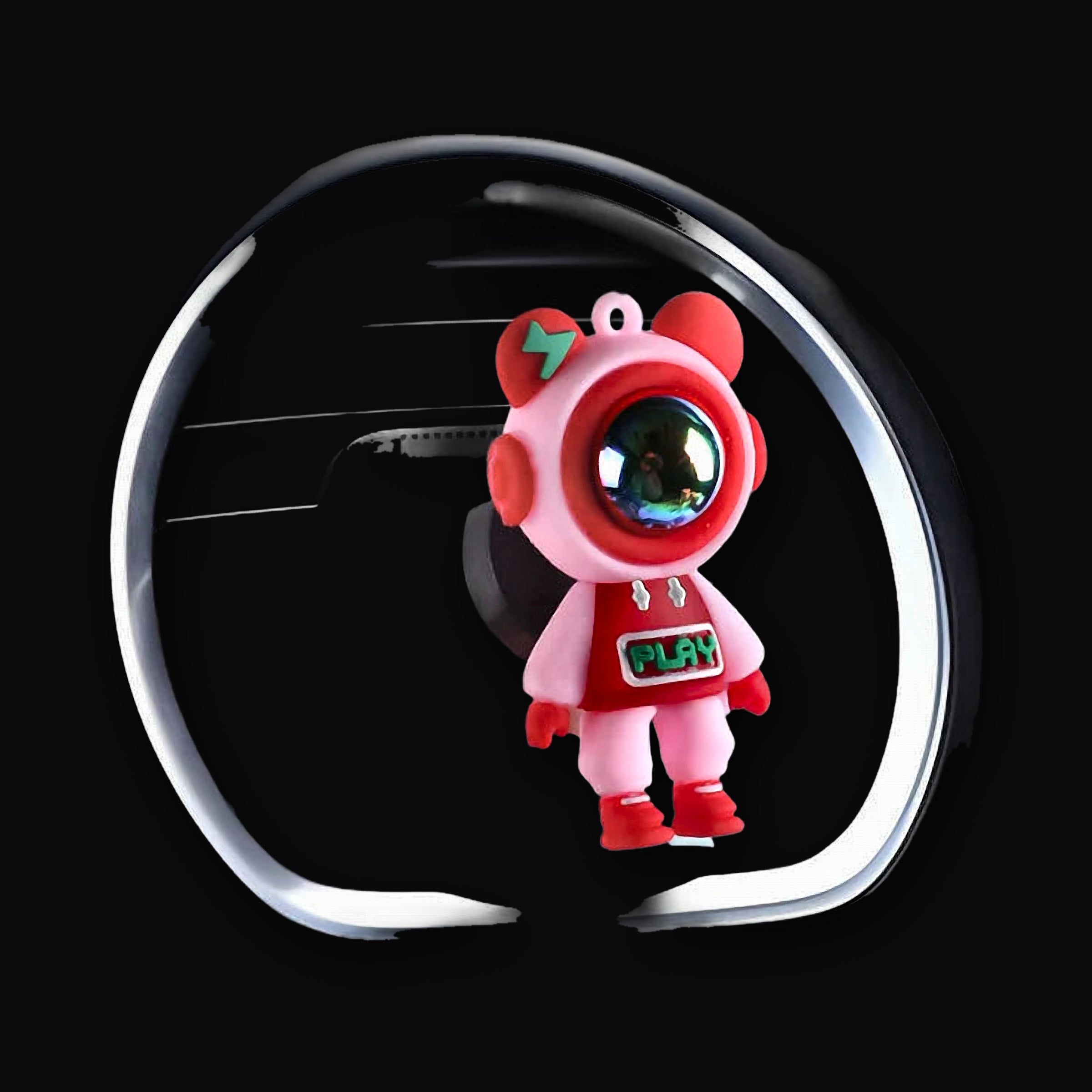 Red astronaut vent clip