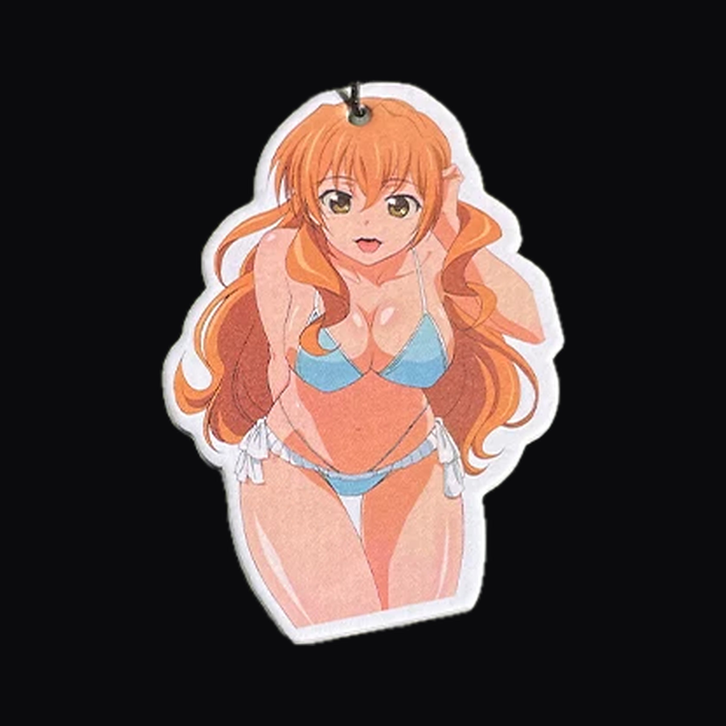 Beach pin up air freshener, angled