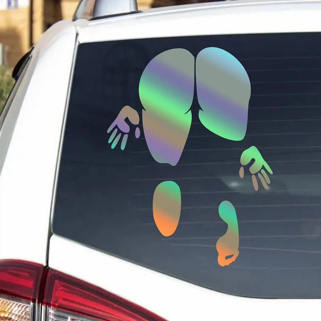 Body Print Decal on a rear windscreen