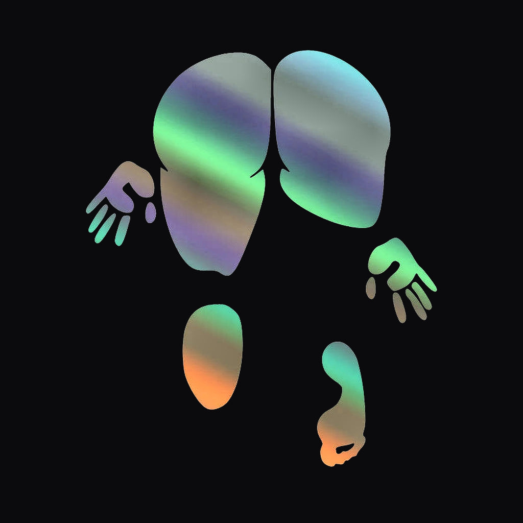 Body Print Decal, holographic