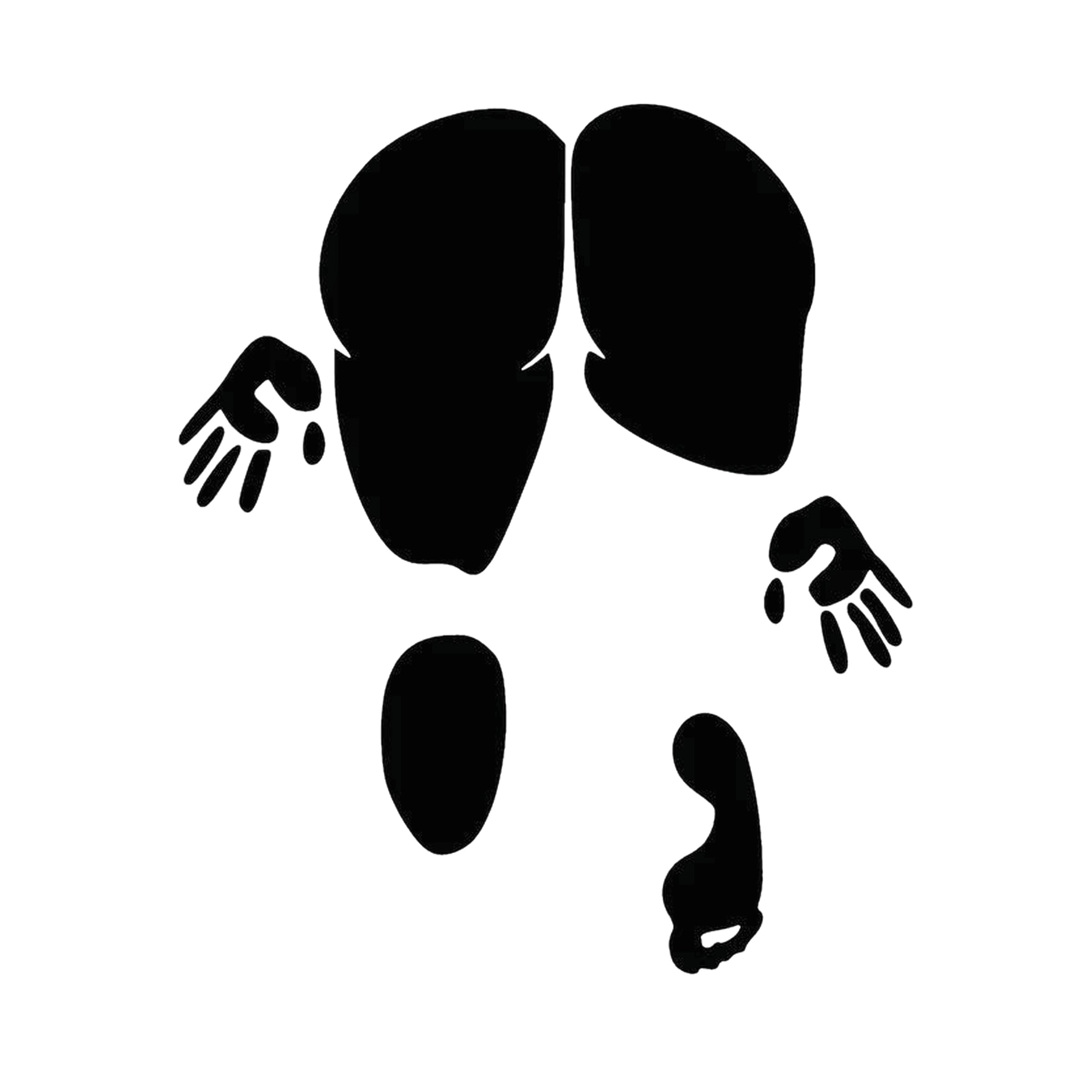Body Print Decal, black