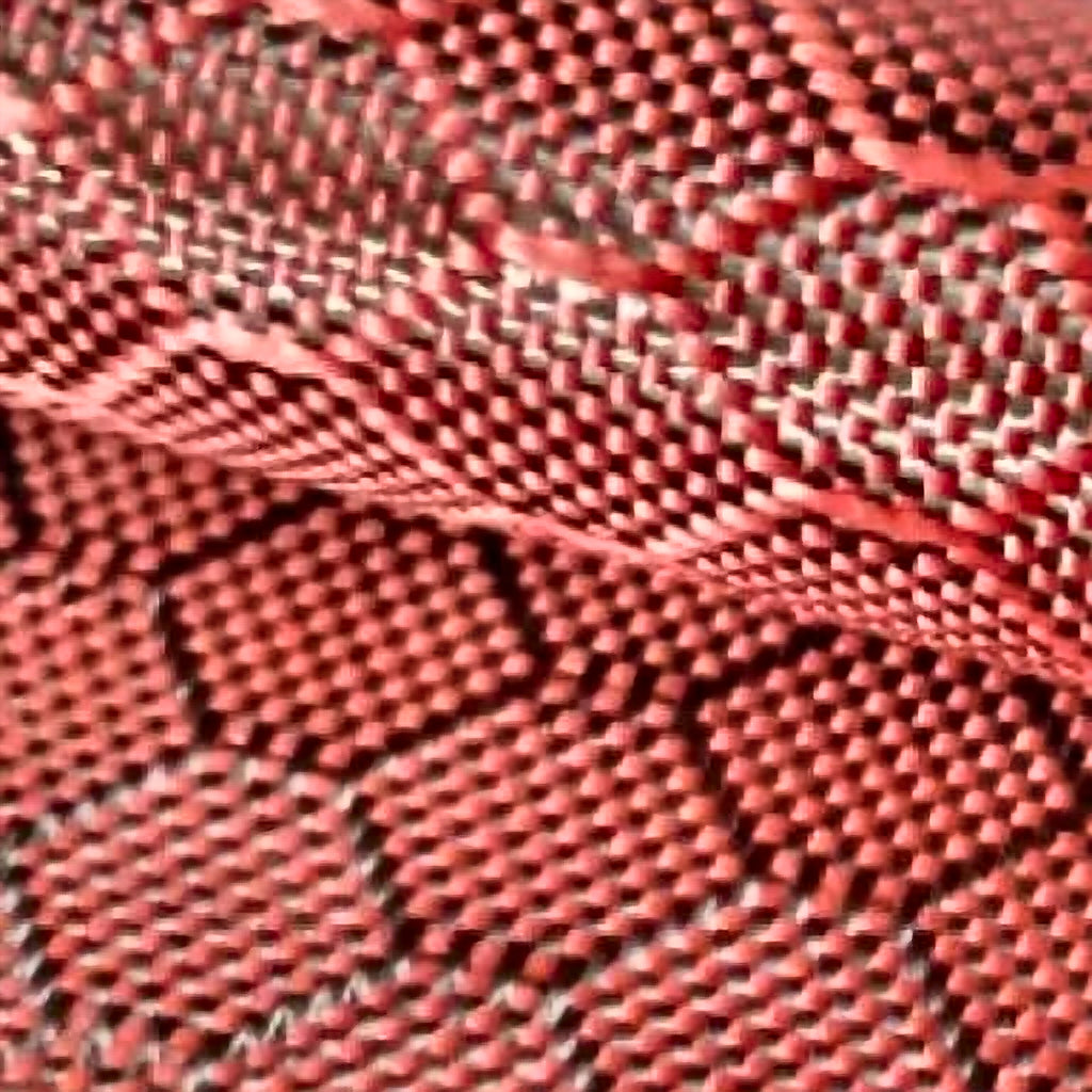 Carbon Cloth red hexagon weave