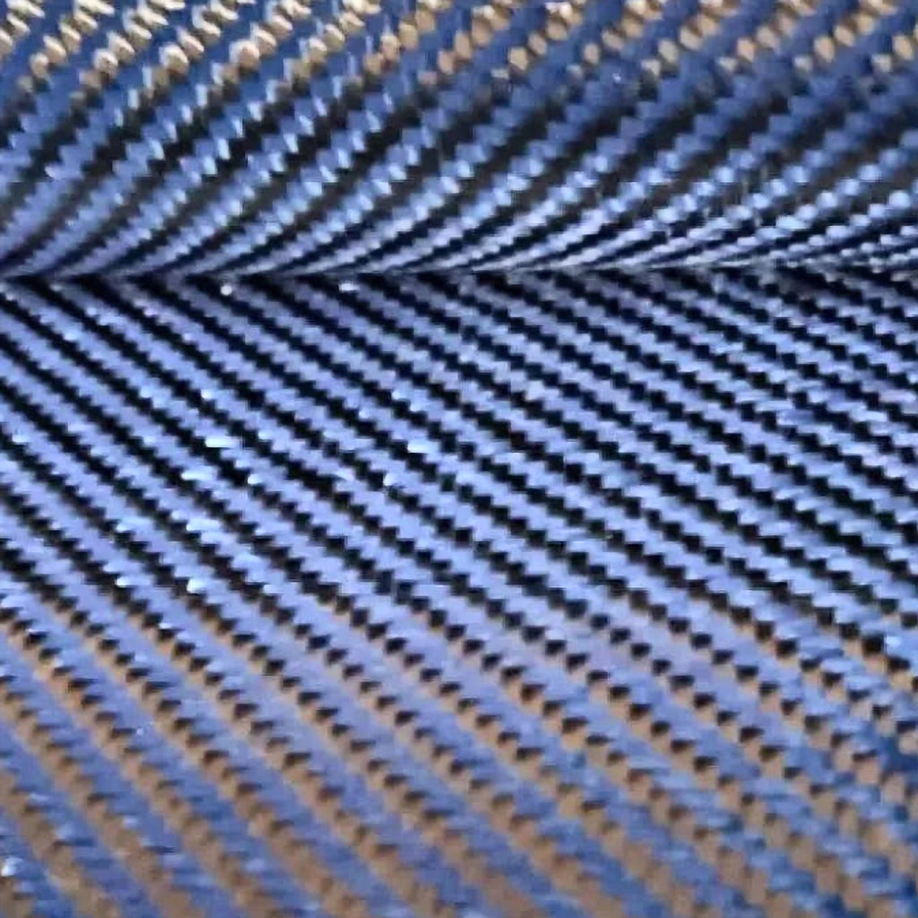 Carbon Cloth blue twill weave