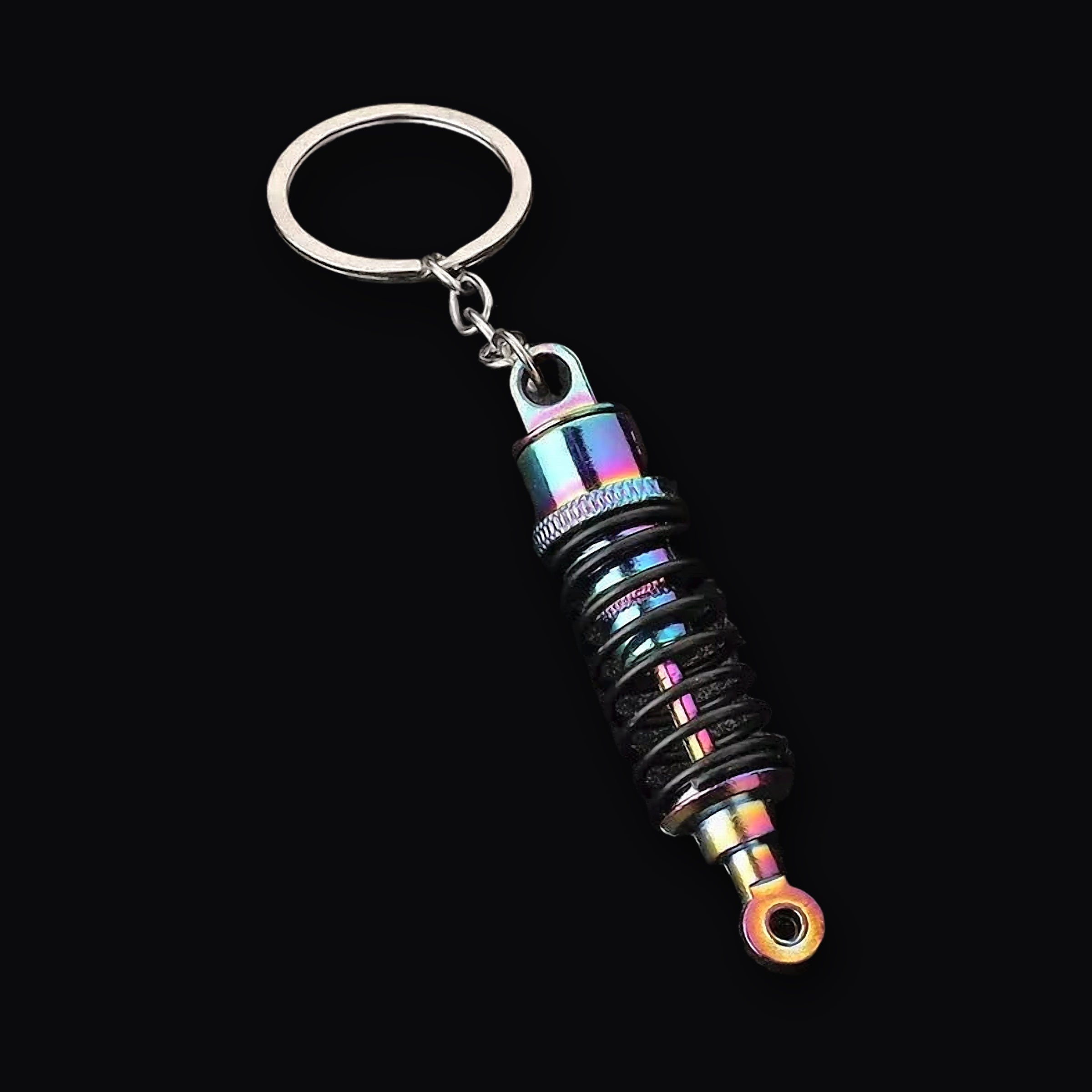 Coilover Keyring, rainbow coilover miniature keyring