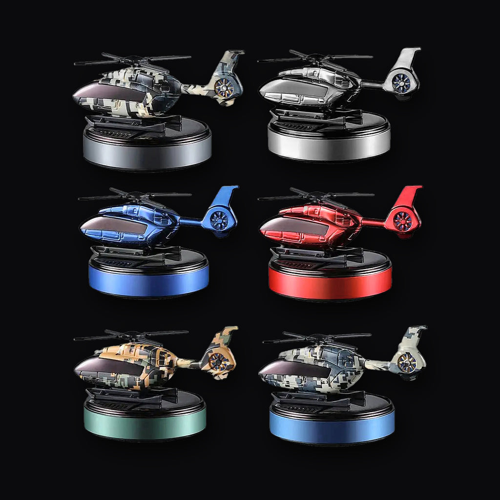 Solar helicopter in six colourways