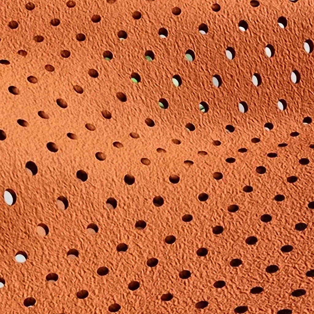 Perforated microsuede cover close up