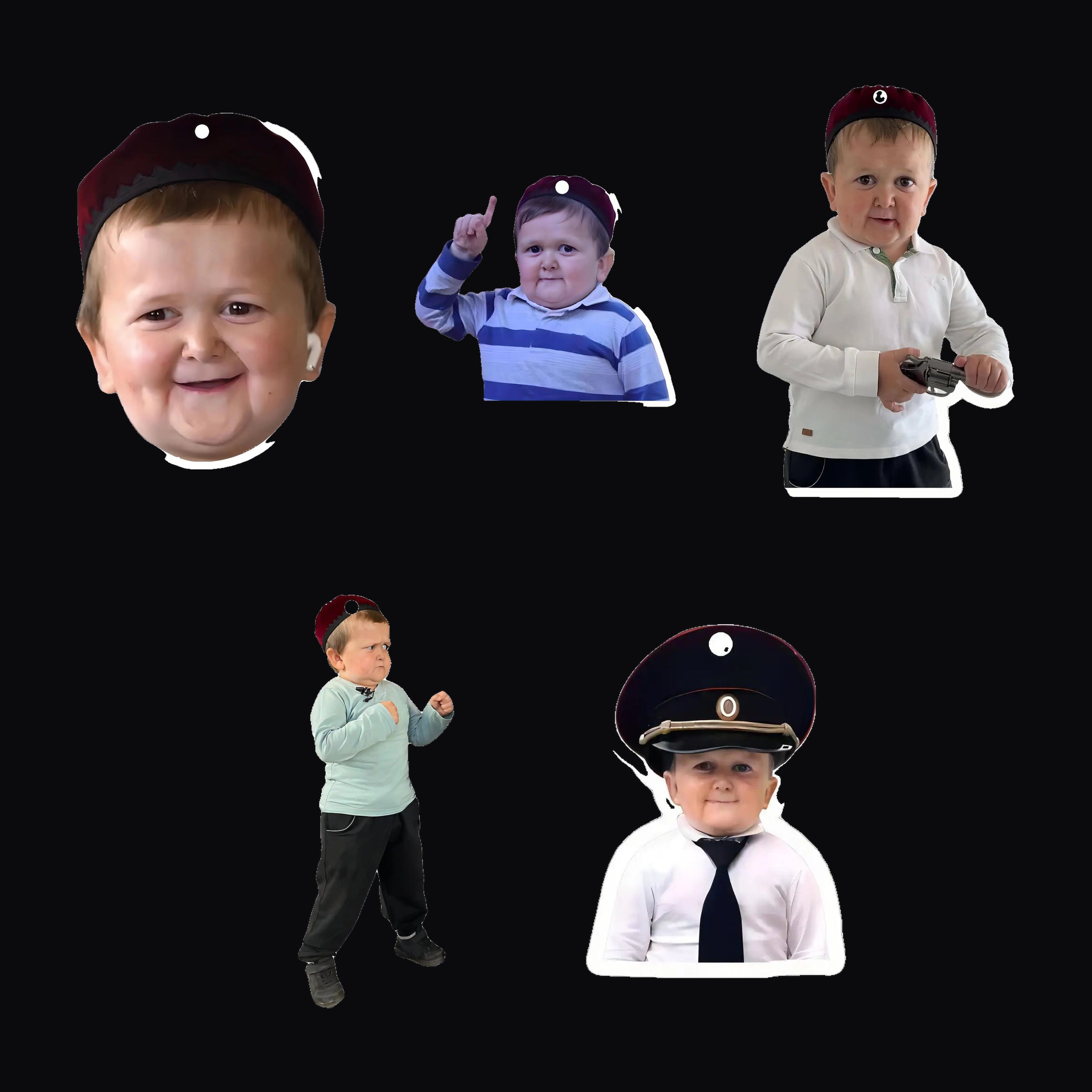 All five Meme Photo Air Freshener designs shown together