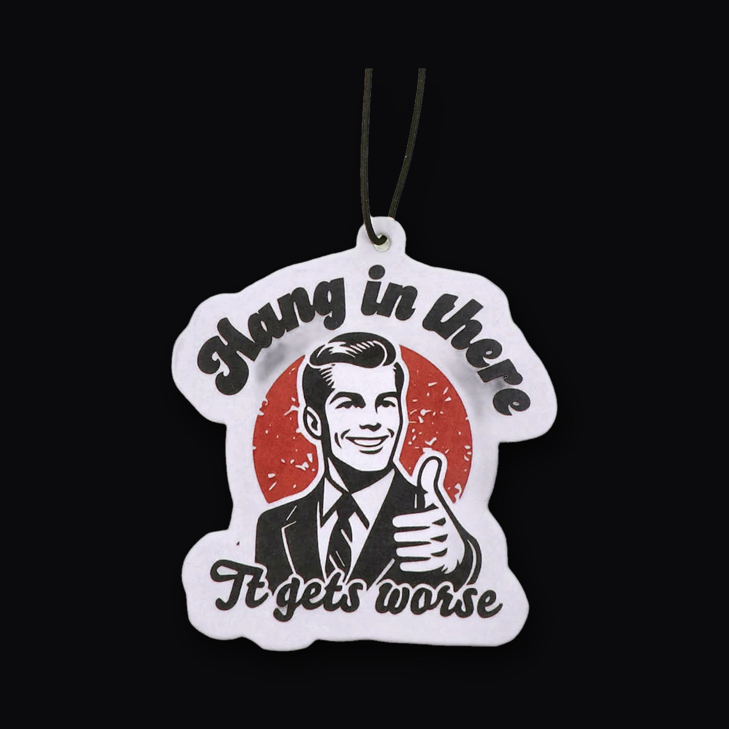 Hang In There meme card air freshener