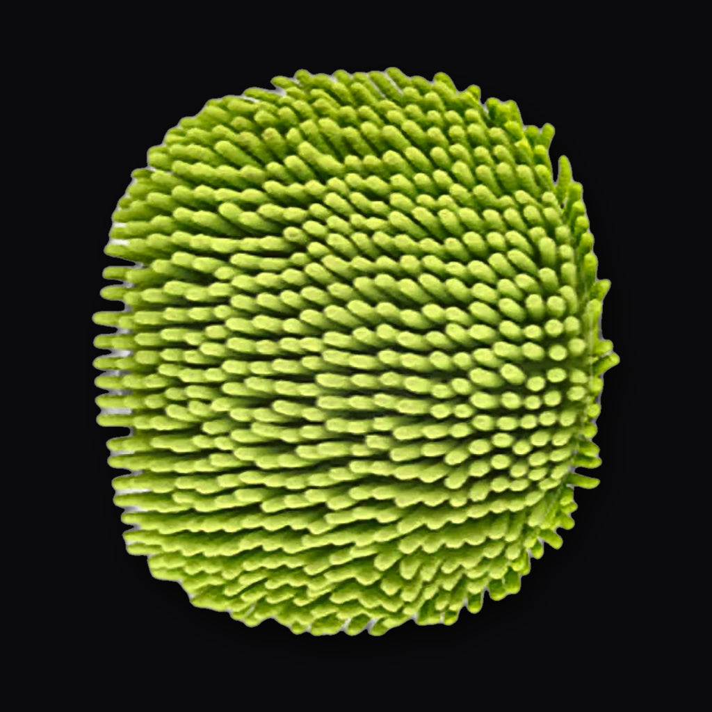 Chenille microfibre wash head close up
