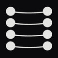 Robot Eyes Decal, white set of four