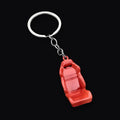 Bucket Seat Keyring, red bucket seat miniature keyring