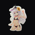 Sunflower pin up hanging air freshener card, front