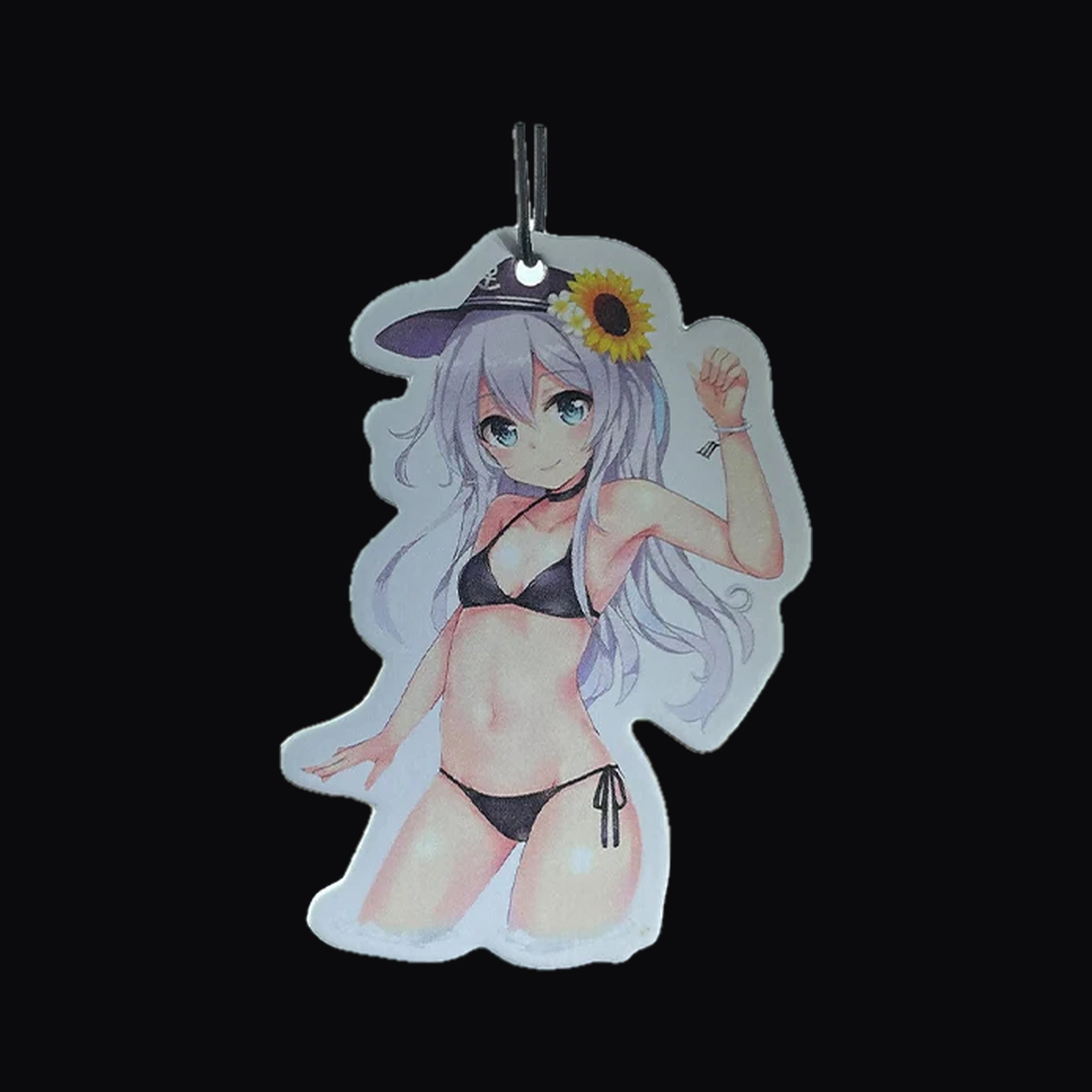 Sunflower pin up air freshener, angled
