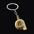 Turbo Keyring, gold turbo miniature keyring