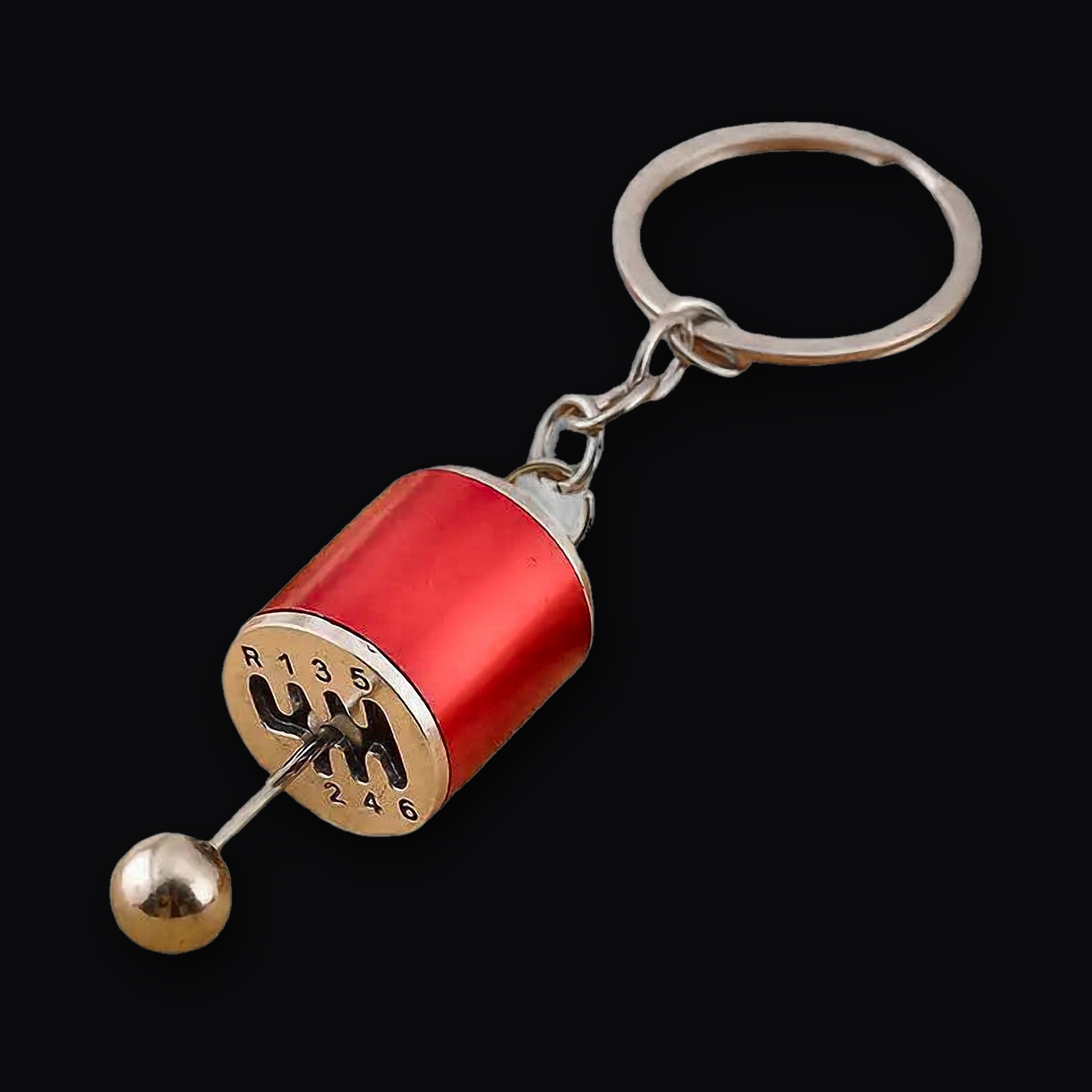 Shifter Keyring in red