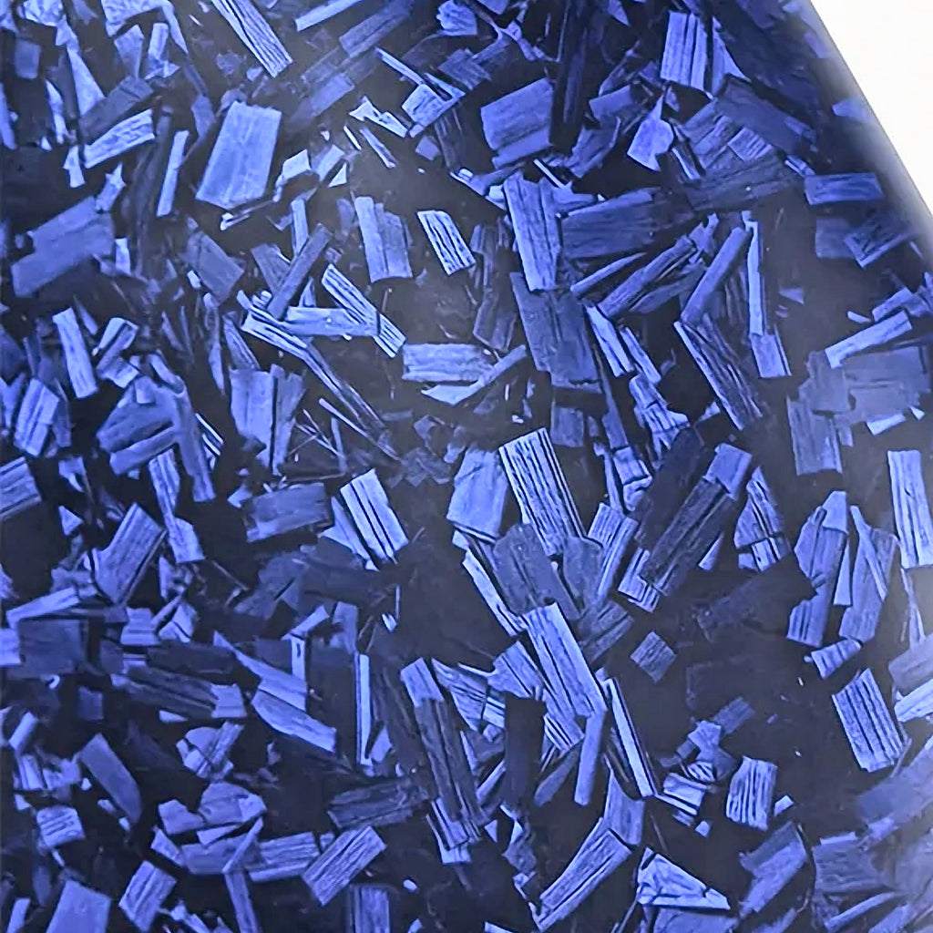 Forged carbon wrap film in blue