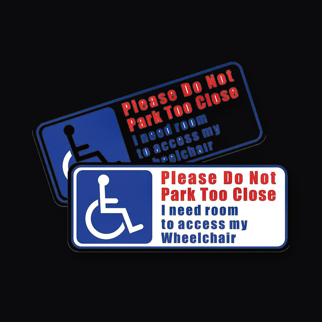 Wheelchair Space Sticker, pack of two