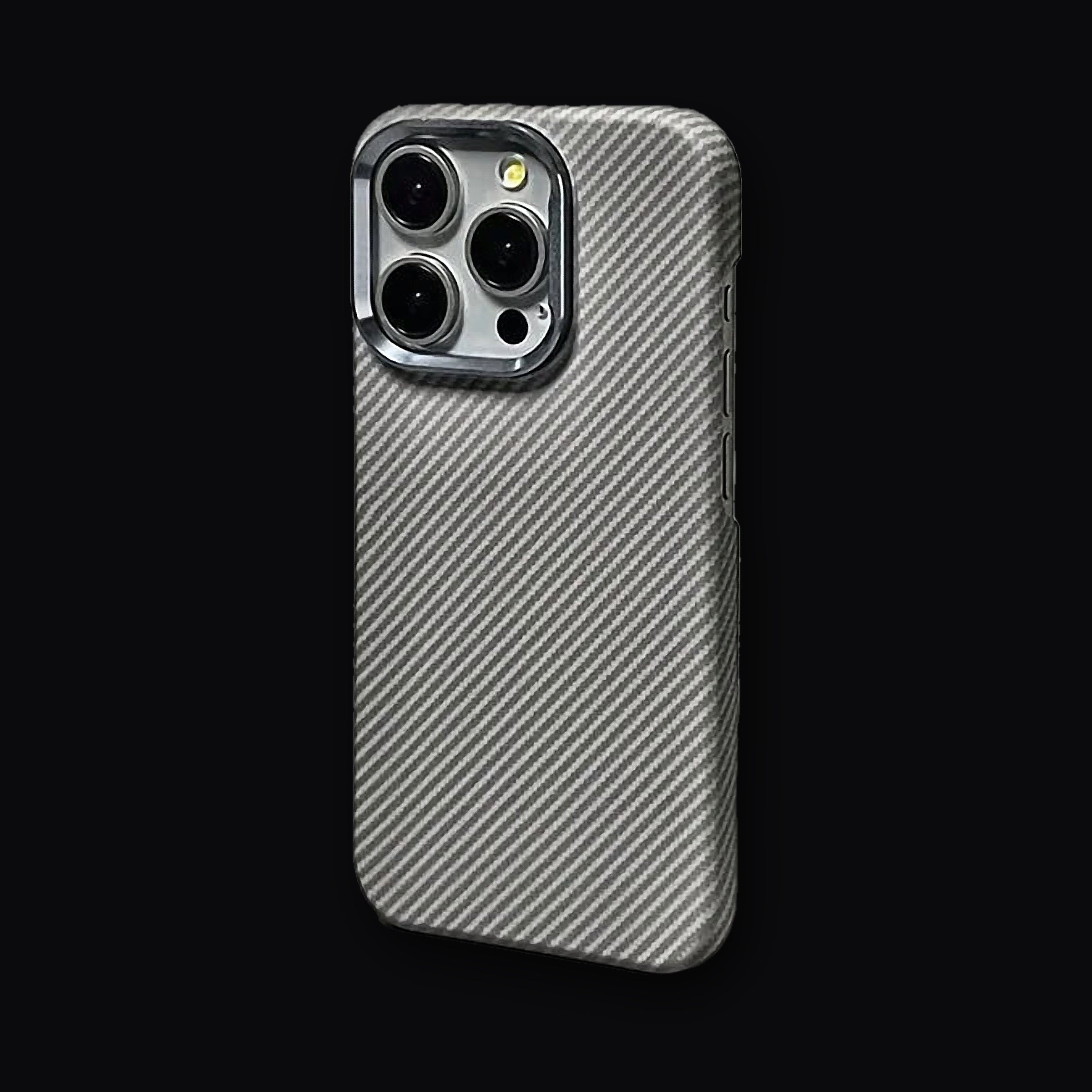 Aramid weave hard case in Grey Twill